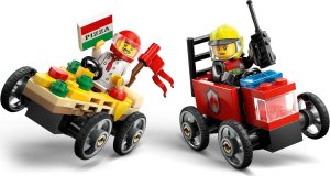 City Zestaw wyścigówek: pizza kontra wóz strażacki (60458) 7