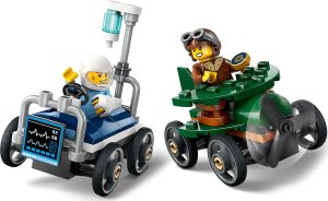 City Zestaw wyścigówek: samolot kontra łóżko szpitalne (60459) 7