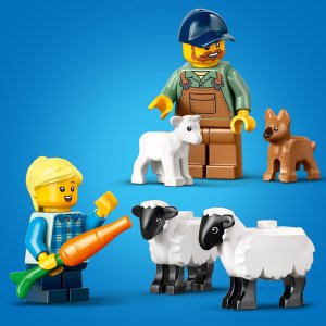 City Czerwony traktor z przyczepą i owcą (60461) 6