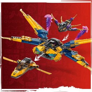 Ninjago Ras i burzowy superodrzutowiec Arina (71833) 5