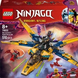 Ninjago Ras i burzowy superodrzutowiec Arina (71833) 1