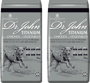Dr John Titanium Rich in Chicken with Vegetables DUO-PACK 30 kg (2 x 15 kg) 1