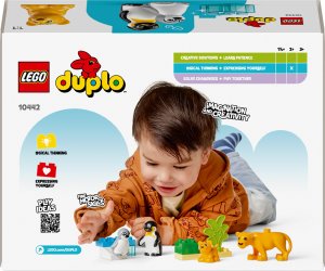 Duplo Rodziny dzikich zwierząt: pingwiny i lwy (10442) 9