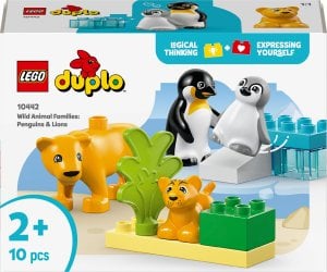 Duplo Rodziny dzikich zwierząt: pingwiny i lwy (10442) 1