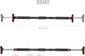 DD401 DRĄŻEK ROZPOROWY Z POZIOMICĄ 98-130 CM HMS 13