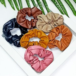 Gumka LEATHER do włosów YEYE Czarny 16