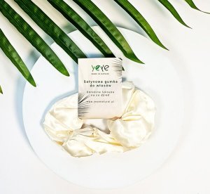 Yeye Satynowa gumka do włosów złoty 7