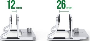 Ugreen Pionowy stojak na laptopa srebrny (20471B) 6