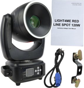 GŁOWICA RUCHOMA GŁOWA LED LIGHT4ME RED LINE SPOT 120W OŚWIETLENIE SCENICZNE 11