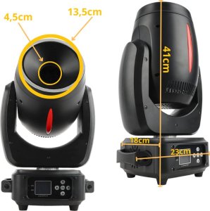 GŁOWICA RUCHOMA GŁOWA LED LIGHT4ME RED LINE SPOT 120W OŚWIETLENIE SCENICZNE 10