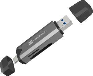 Czytnik Natec SCARAB 3 USB-A + USB-C SD/MICRO SD USB 3.1 GEN 1 SZARY (NCZ-2262) 5