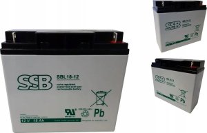 Akumuliatorius (AGM) SSB SBL 18Ah 12V F3 VRLA (pakuotėje 2) 5