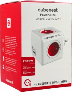 Cubenest PowerCube Original Usb A+c Pd 20 W Czerwony (PC220RD) 5