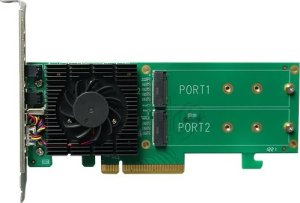 HighPoint SSD6202A 2x M.2, interface card 7