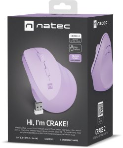 Mysz Natec CRAKE 2 Pure Lavender (NMY-2258) 11