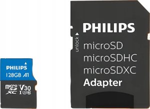 Karta Philips Ultra Pro MicroSDXC 128 GB Class 10 UHS-I/U3 A1 V30 (FM12MP65B/00) 1
