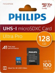 Karta Philips Ultra Pro MicroSDXC 128 GB Class 10 UHS-I/U3 A1 V30 (FM12MP65B/00) 2