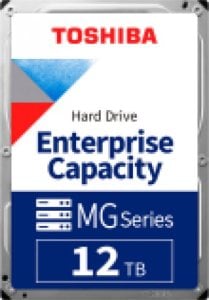 toshiba europe TOSHIBA MG Series - Enterprise Capacity HDD 12TB SAS 3.5inch 12Gbit/s 7200rpm 5xxe MG09SCA12TE 1