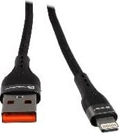Kabel USB Tracer USB-A - Lightning 1 m Czarny (TRAKBK47491) 3