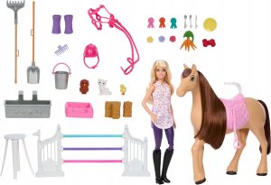 Lalka Barbie Mattel Barbie stable for horses zestaw+lalka JDN43 /1 2