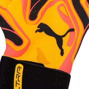 Rękawice bramkarskie Puma Ultra Ultimate Hybrid Sun pomarańczowe 41858 09 8,5 7