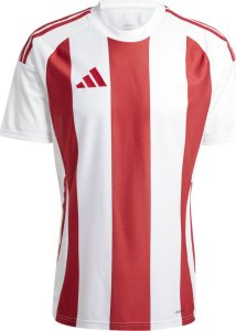 Koszulka męska adidas Striped 24 Jersey biało-czerwona IW2142 XS 1
