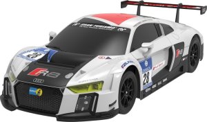 Auto R/C 1:24 Zdalnie Sterowane Sportowe AUDI R8 LMS Biało-Czarne Rastar 2