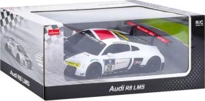 Auto R/C 1:24 Zdalnie Sterowane Sportowe AUDI R8 LMS Biało-Czarne Rastar 3