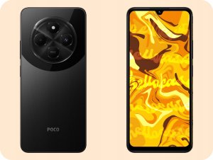 ETUI DO XIAOMI POCO C75 OBUDOWA CZARNE MATOWE SILIKON POKROWIEC SLIM  SZKŁO 3