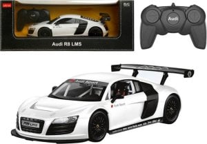 Auto Sportowe RC 1:18 Zdalnie Sterowane Audi R8 Białe Rastar 1