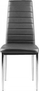 Springos Krzesło do salonu i jadalni 4szt. chromowane nogi szare 3