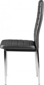 Springos Krzesło do salonu i jadalni 4szt. chromowane nogi szare 4