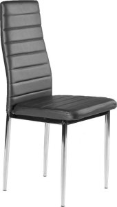 Springos Krzesło do salonu i jadalni 4szt. chromowane nogi szare 5