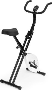 Rowerek treningowy rower stacjonarny fitness mechaniczny licznik komputer płynna regulacja - biały ModernHome 4