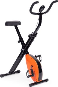 Rowerek treningowy rower stacjonanry fitness mechaniczny licznik komputer płynna regulacja - pomarańczowy ModernHome 2