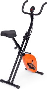 Rowerek treningowy rower stacjonanry fitness mechaniczny licznik komputer płynna regulacja - pomarańczowy ModernHome 3