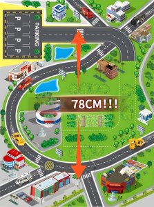 Garaż samochodowy XXL komenda policji 5 poziomów + mata z miastem 82 elementy 2