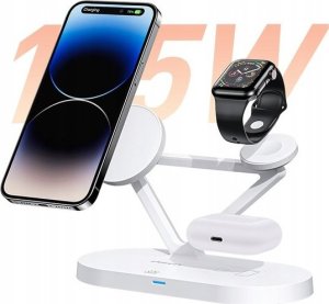 Tech-Protect wireless charger A41 3in1 QI15W, white 4