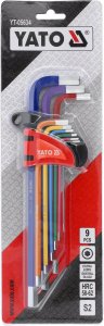 YT. Allen keys 9pcs 1.5-10mm 4