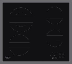 Built-in electric hob Hotpoint Ariston HR 642 X CM 1