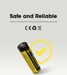 BATTERY RECH. LI-ION AA 1.5V/4PACK NH2400 NITECORE 8