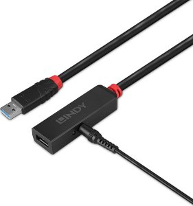 Kabel USB Lindy USB-A - USB-A 10 m Czarny (43403) 3
