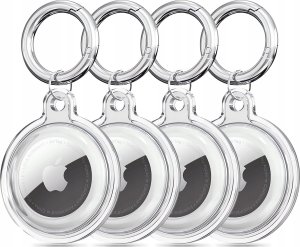 Etui Tech-Protect Icon Apple AirTag Clear [4 PACK] 1