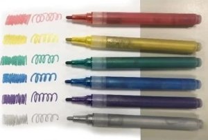 Usorteret Markery z brokatem 2