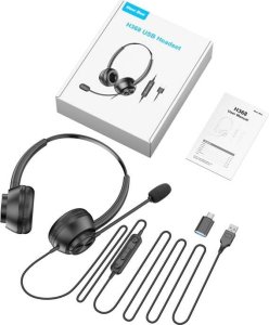 Słuchawki komputerowe z mikrofonem New Bee H368 2