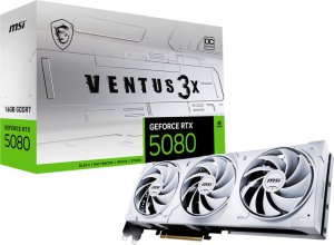 Karta graficzna MSI GeForce RTX 5080 Ventus 3X OC White 16GB GDDR7 DLSS4 1