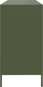 vidaXL Szafka, oliwkowa, 135x39x73,5 cm, stal walcowana na zimno 6