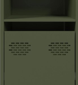 vidaXL Szafka, oliwkowa, 135x39x73,5 cm, stal walcowana na zimno 10