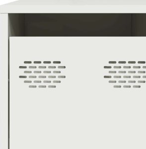 vidaXL Szafka, biała, 135x39x103,5 cm, stal walcowana na zimno 10