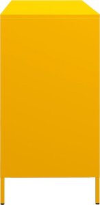 vidaXL Szafka, musztardowa, 135x39x73,5 cm, stal walcowana na zimno 6